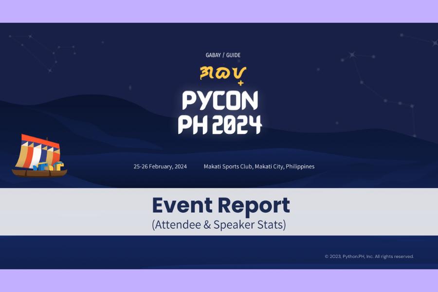 Charts from the PyCon PH 2024 event report
